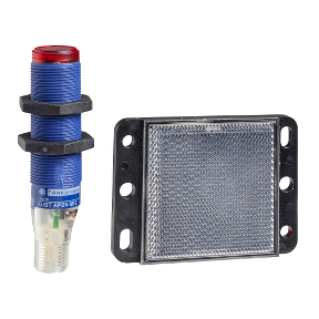 TES Electric Photoelectric Sensor; Polar Retro; 18mm Barrel; 1.4m Range; 10-32VDC; NPN; LO/DO Configurable; M12 QD